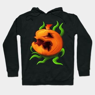 Halloween Monster Pumpkin Illustration Hoodie